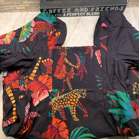 FARM RIO JUNGLE COLORS MINI DRESS - Picture 13 of 15